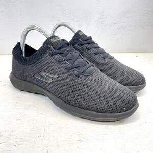 Skechers GO Walk Lite Daffodil Black Yoga Comfort Walking Shoes 15461 Womens 9